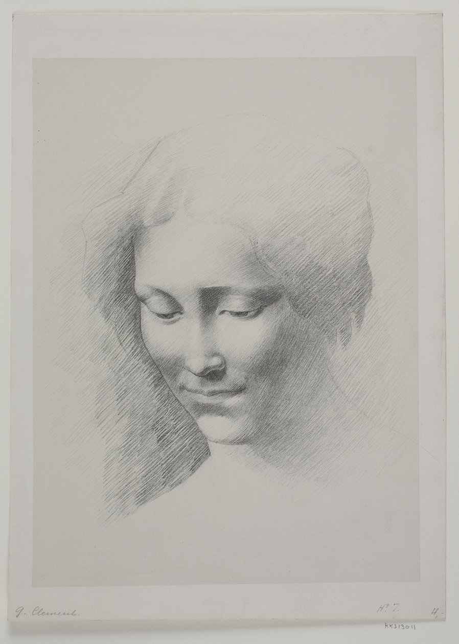 Cabeza de mujer de G.F. Clement