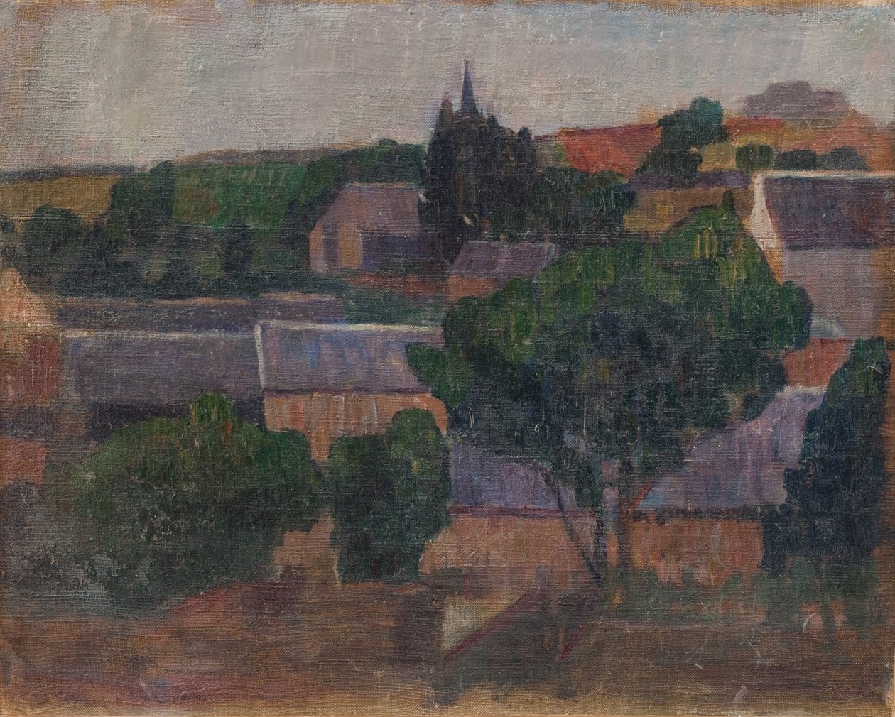 Pueblo en Bretaña de G.F. Clement