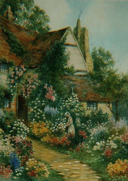 El jardín de la casa de campo de G.K. Mason