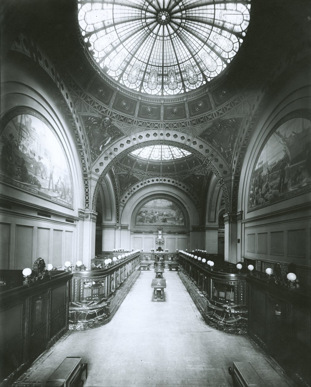 Interior del Banco Nacional Park, Ciudad de Nueva York, 1910 de G.P. Hall und Sohn
