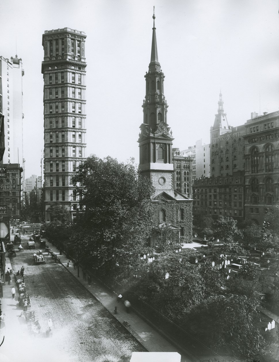 Capilla de San Pablo, calles Vesey y Church, Ciudad de Nueva York de G.P. Hall und Sohn