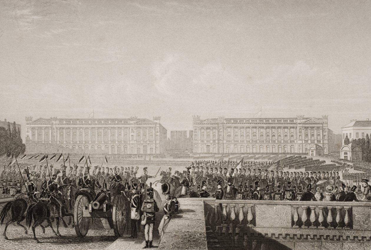 Entrada de los Aliados en París en 1815, ilustración de 