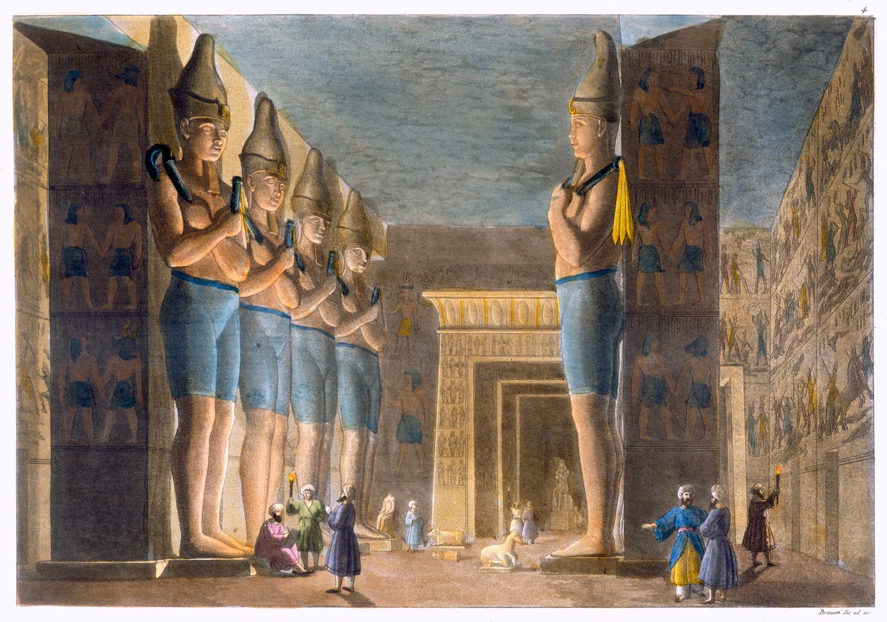 Templo de Ramsés II, Abu Simbel, Egipto, c. 1820-1839 de G Bramati