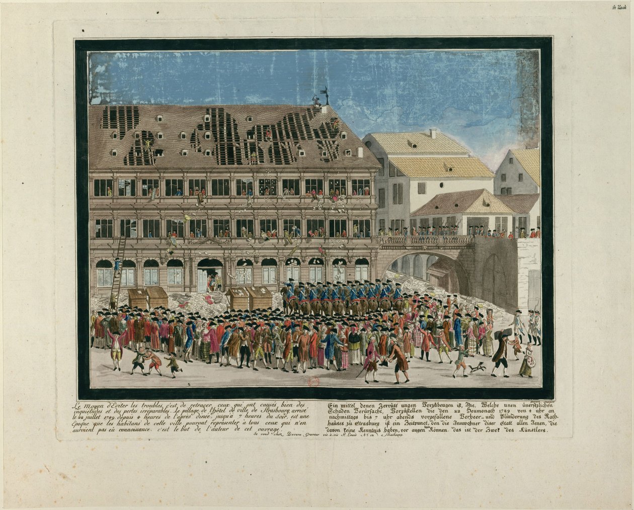 La Jornada del 21 de julio de 1789. El asalto al Ayuntamiento de Estrasburgo el 21 de julio de 1789 de G. Devere