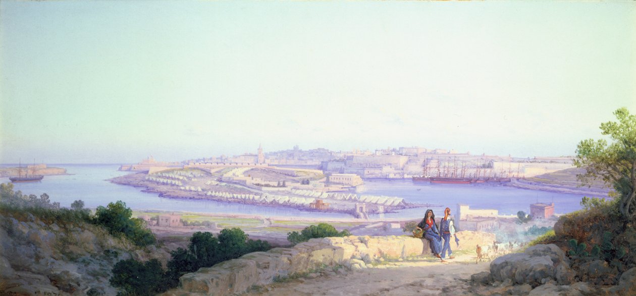 El campamento de infantería en Lazaretto, Malta de G. Gianni