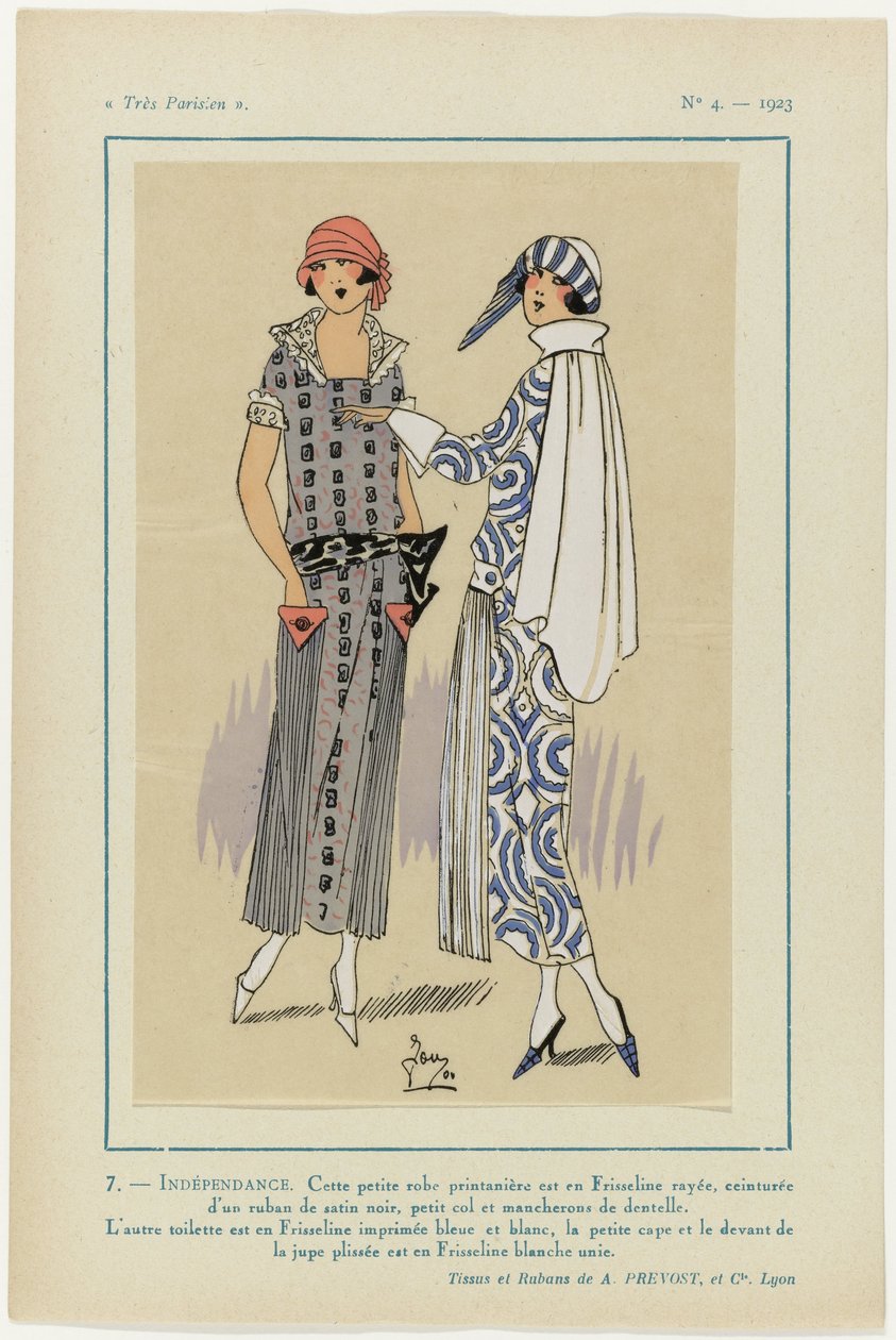 Muy parisino, 1923, nº 4: 7- INDEPENDENCIA. Este pequeño vestido... de G P. Joumard