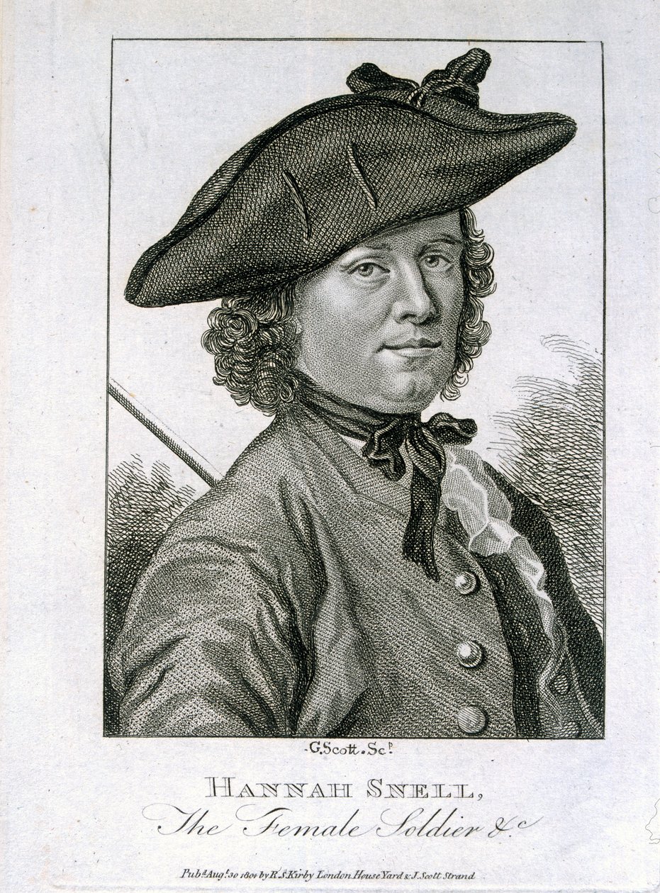 Hannah Snell, la Soldado Femenina, publicado por R.S. Kirby, 1804 de G. Scott