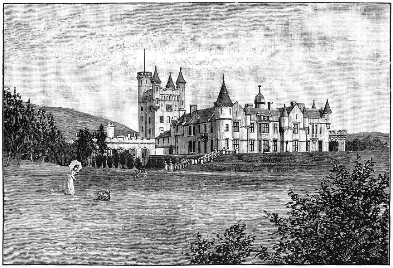 Castillo de Balmoral desde el noroeste, Aberdeenshire, Escocia, 1900 de G. W. Wilson and Company