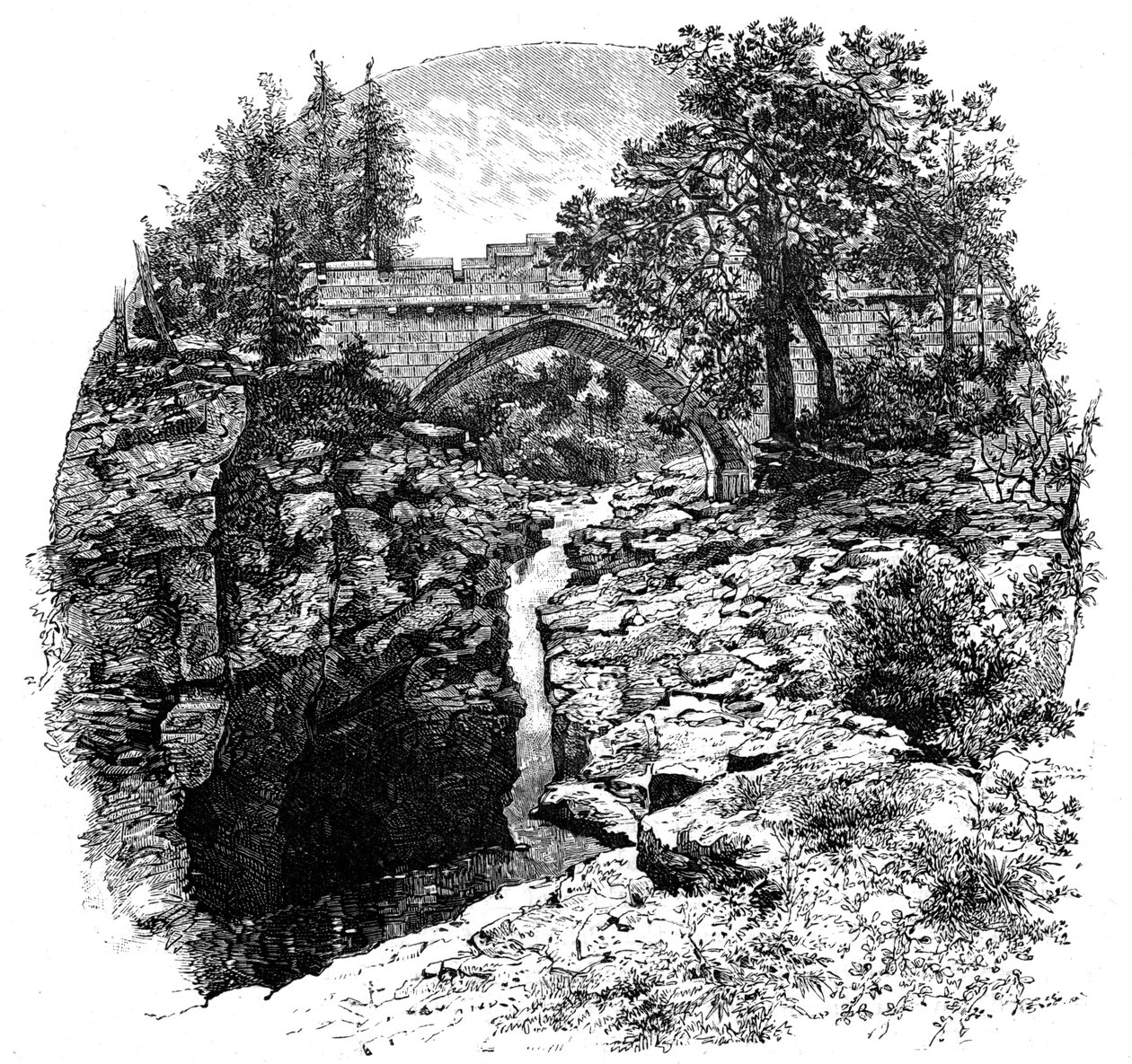 El Linn de Dee, Aberdeenshire, Escocia, 1900 de G. W. Wilson and Company