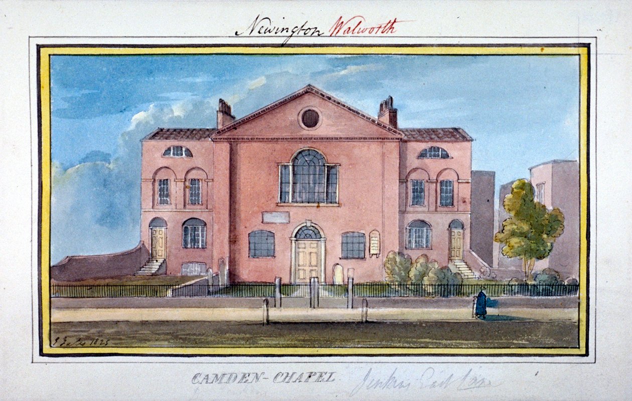 Capilla de Camden, East Lane, Southwark, Londres, 1825 de G Yates