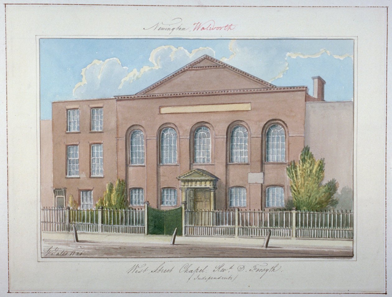 Capilla Independiente de West Street, Southwark, Londres de G Yates