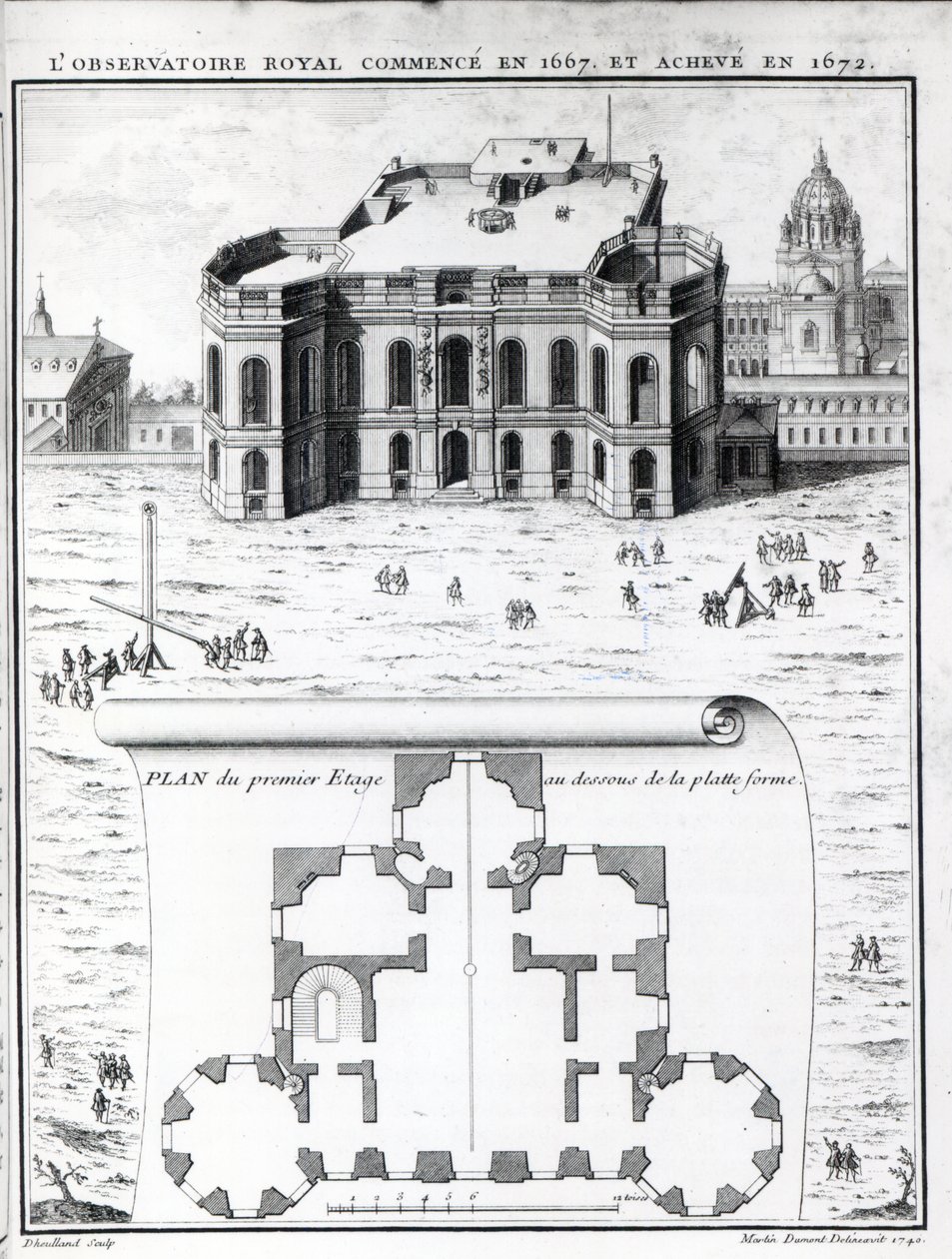 El Observatorio Real en París, 1741 de Gabriel Pierre Martin Dumont