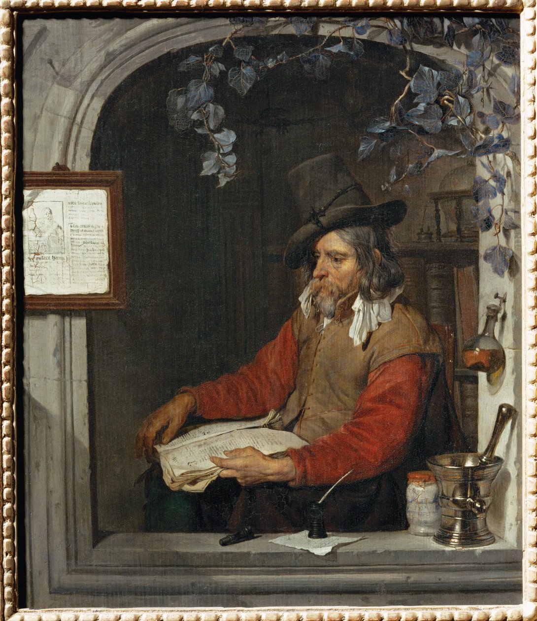 El Boticario, también conocido como el Químico ... de Gabriel (attr. to) Metsu
