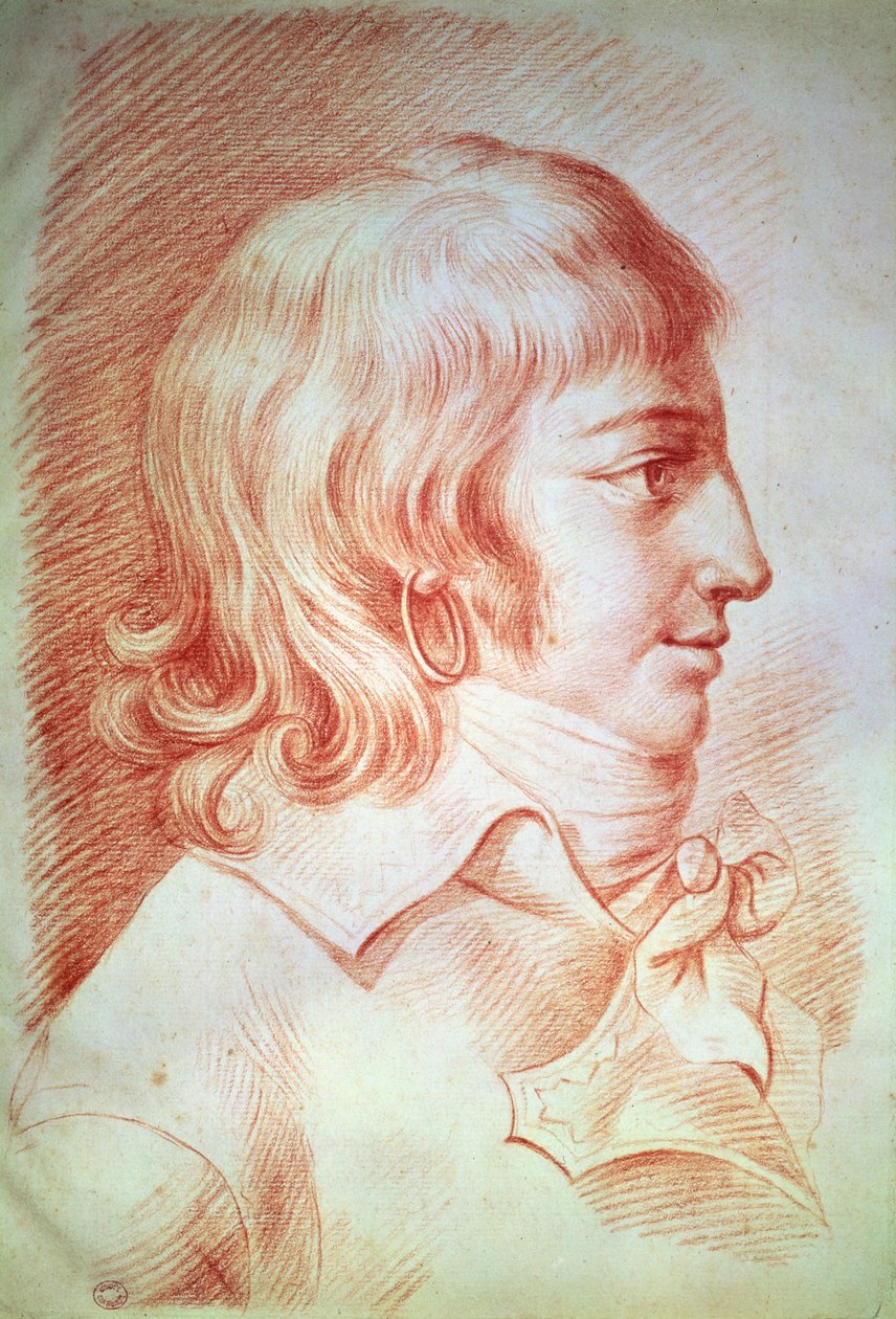 Louis-Antoine-Leon de Saint-Just (1767-94) de Gabriel Christophe Guerin
