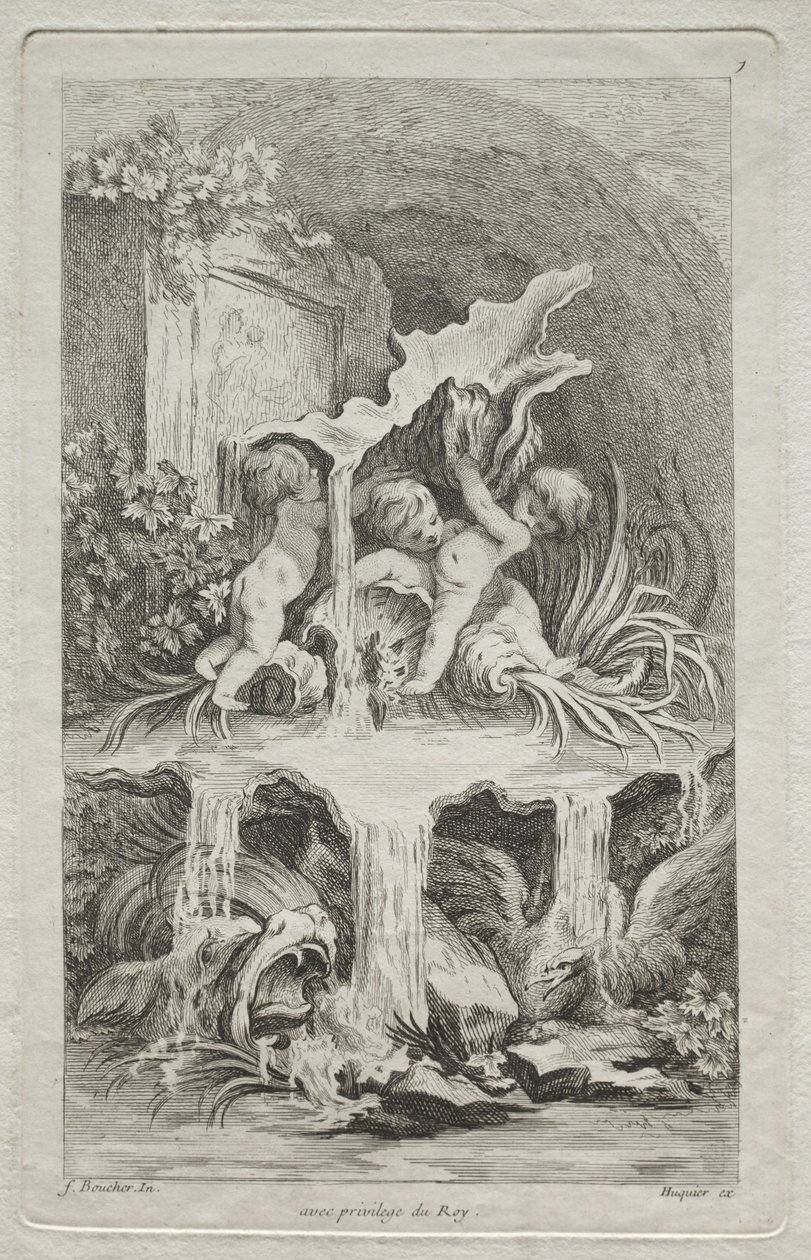 Libro de Fuentes: No. 7, c. 1736 de Gabriel Huquier