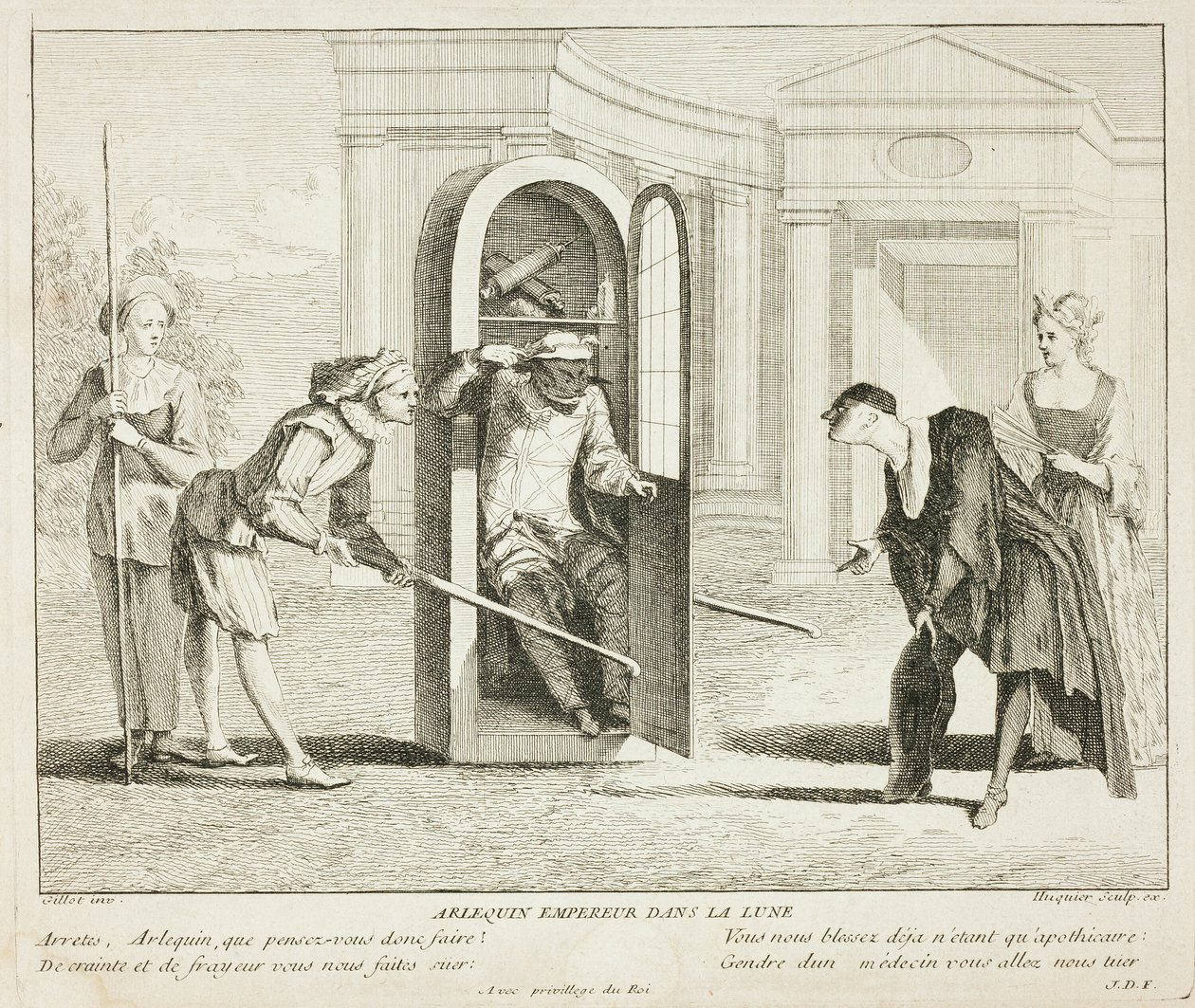 Placa del Livre de Scènes Comiques de Gabriel Huquier