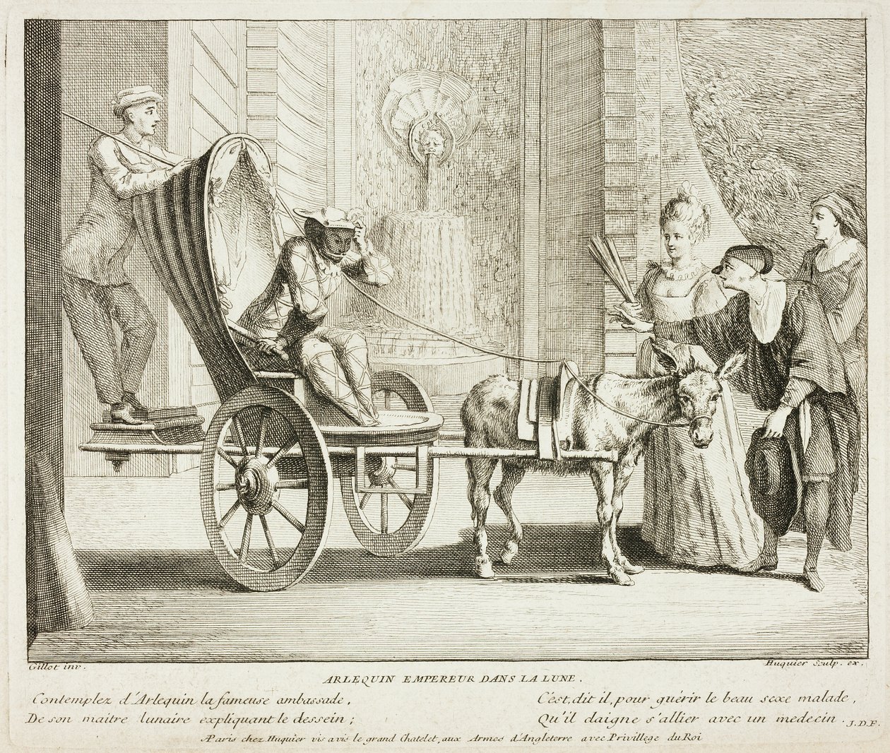Placa del Livre de Scènes Comiques de Gabriel Huquier