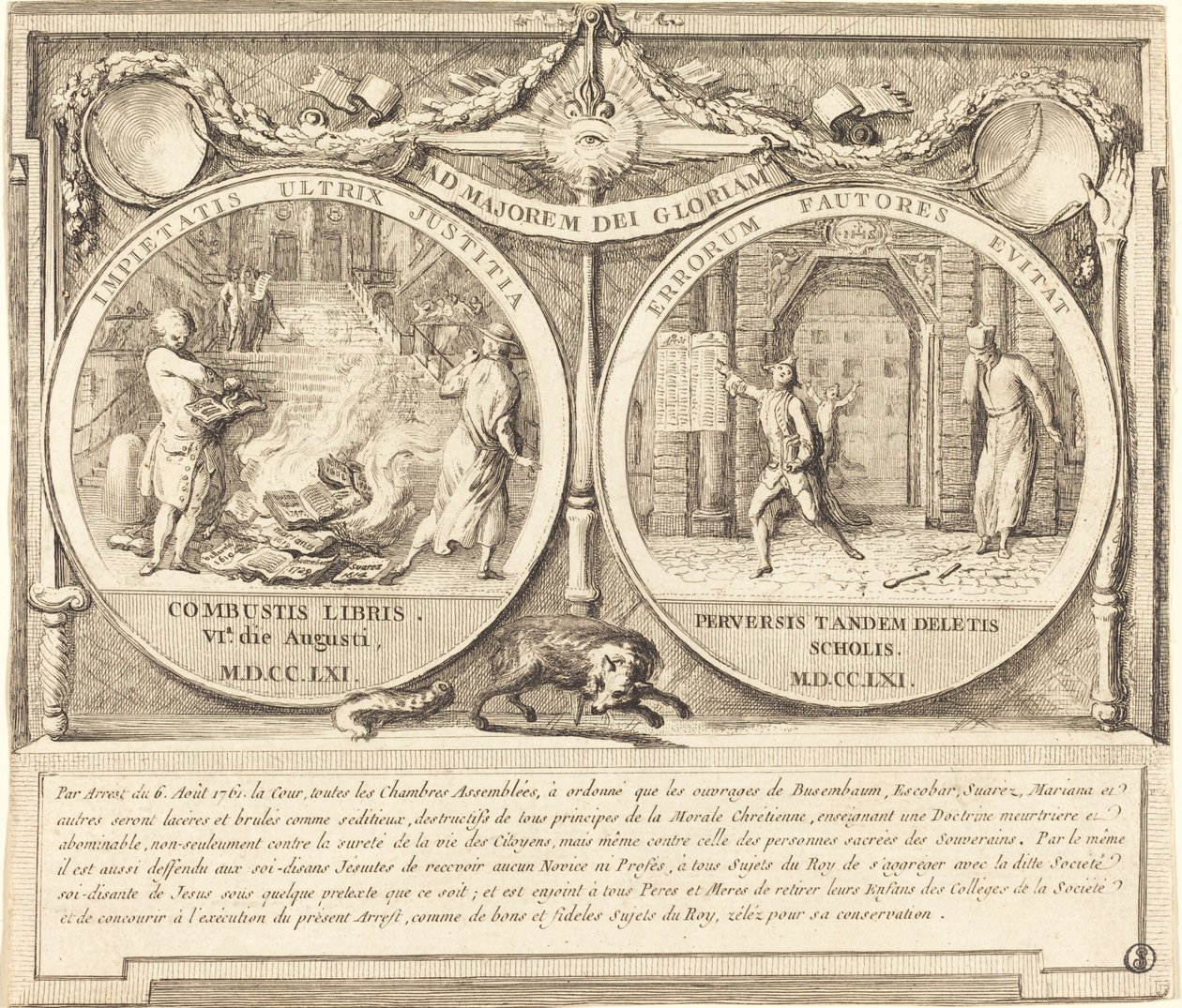 Expulsión de los jesuitas de Gabriel Jacques de Saint Aubin