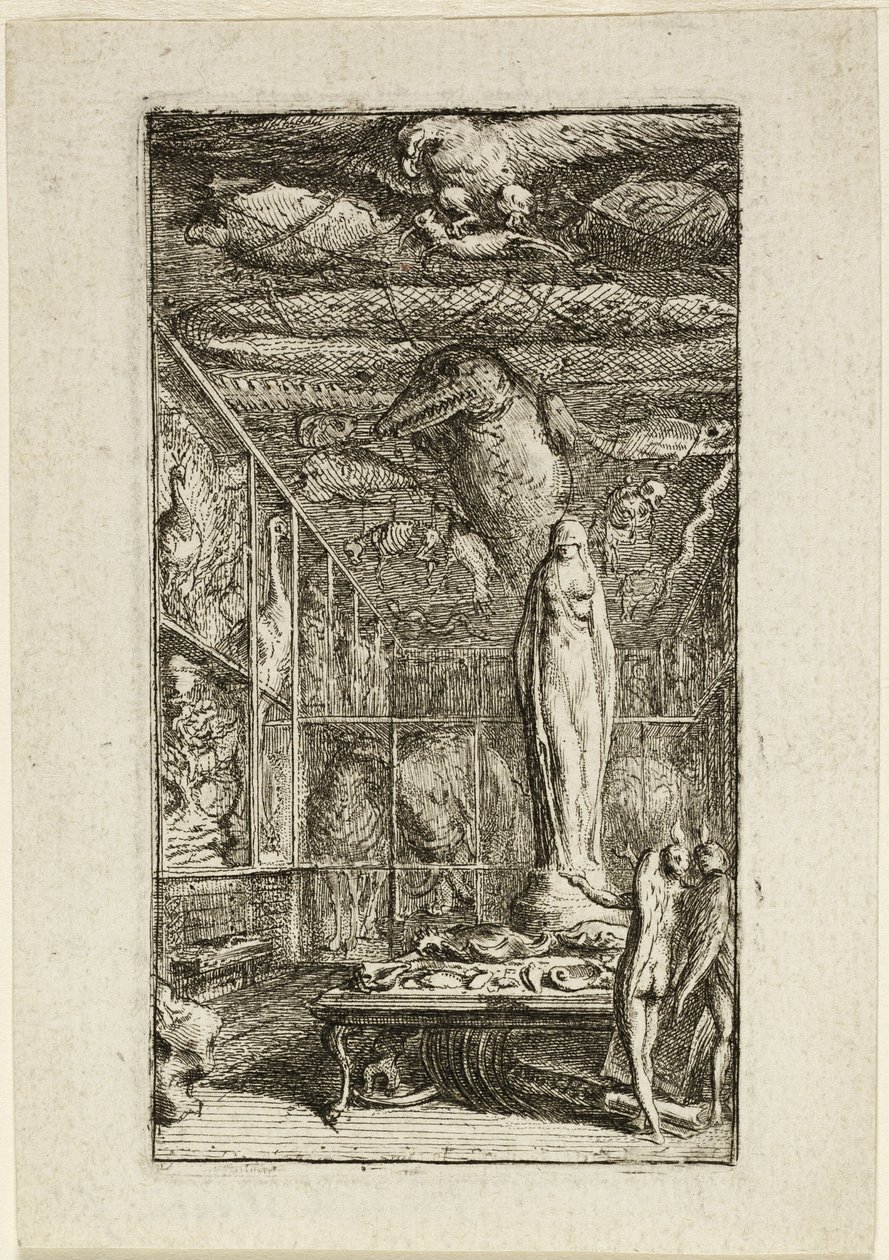 Frontispicio para Almanach Historico-Physique de Gabriel Jacques de Saint Aubin