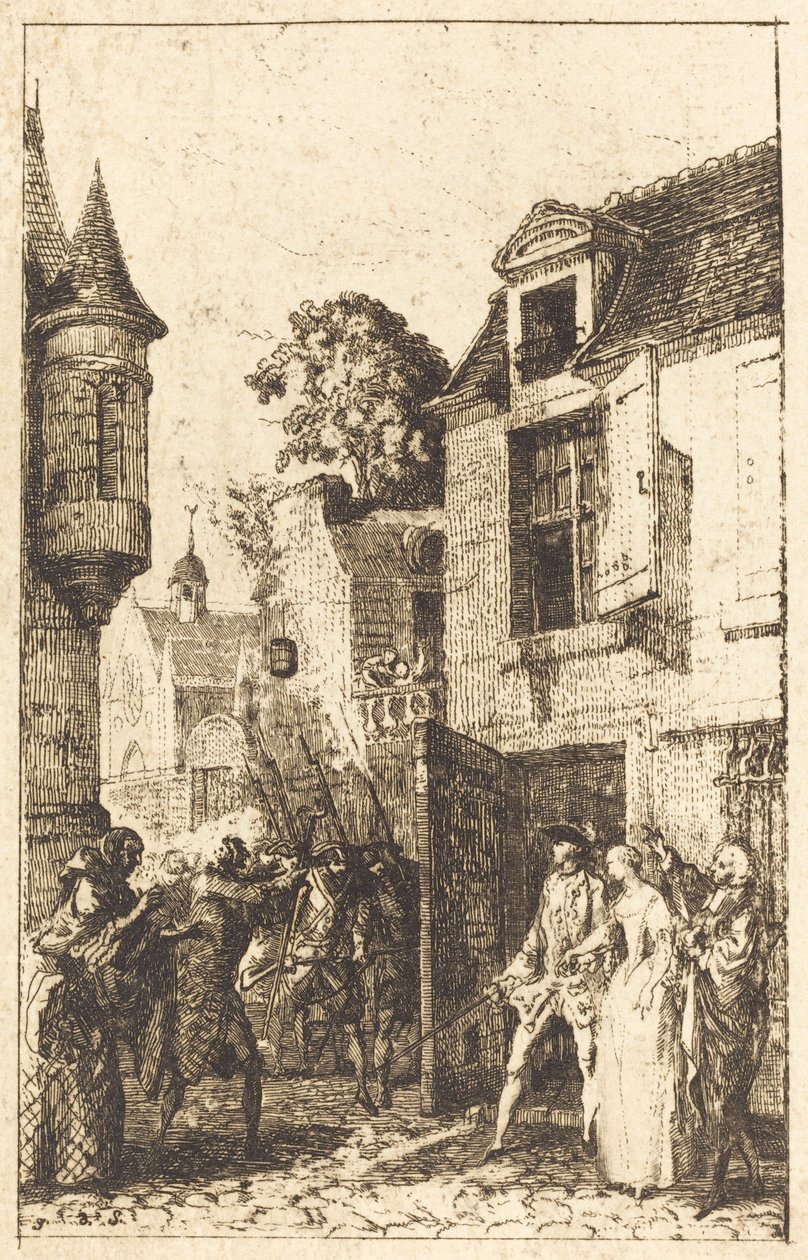 Nunca se piensa en todo de Gabriel Jacques de Saint Aubin