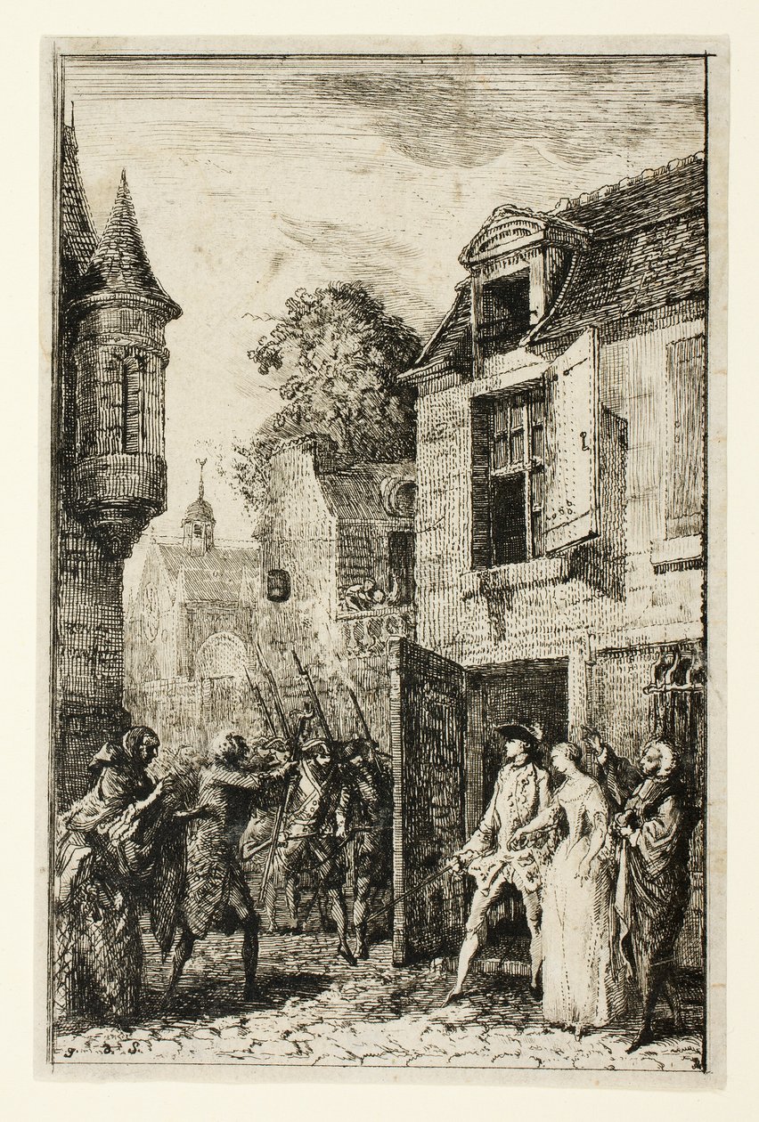 Nunca se piensa en ello en absoluto de Gabriel Jacques de Saint Aubin