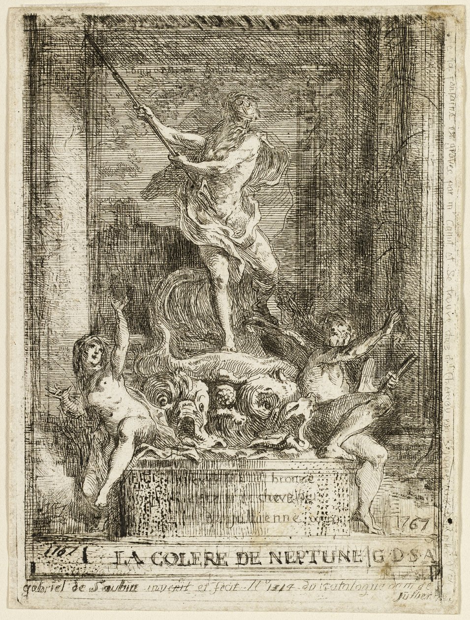 Fuente "La ira de Neptuno" de Gabriel Jacques de Saint Aubin
