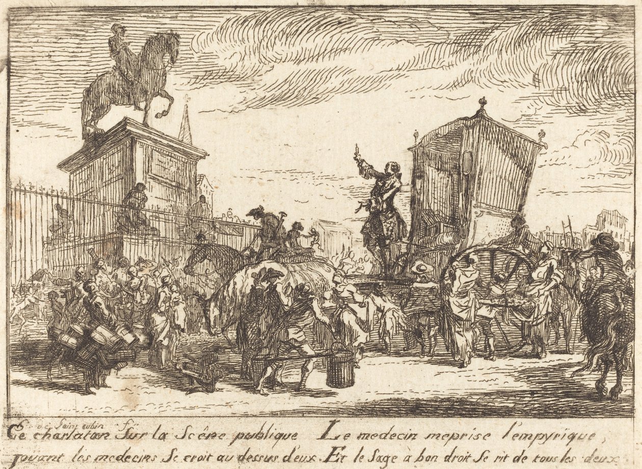 El Charlatán de Gabriel Jacques de Saint Aubin