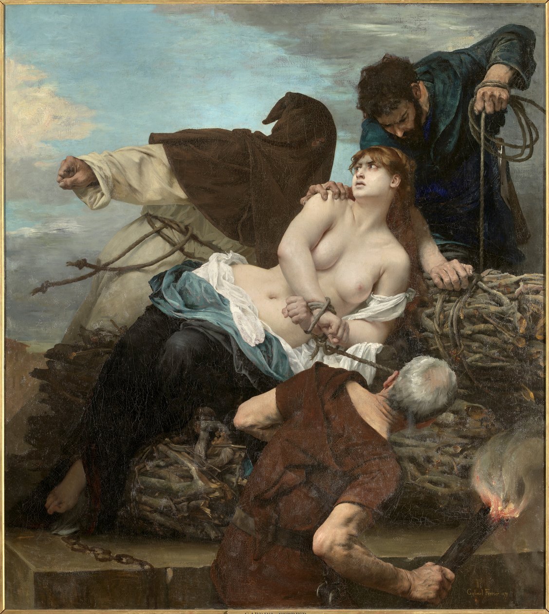 Escena de la Inquisición en España de Gabriel Joseph Marie Augustin Ferrier