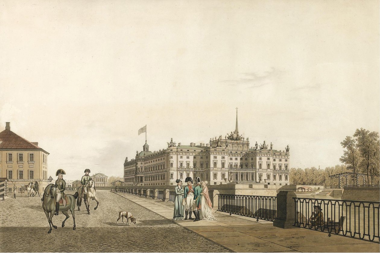 Vista del Palacio Mikhailovsky de Gabriel Ludwig Lory the Elder