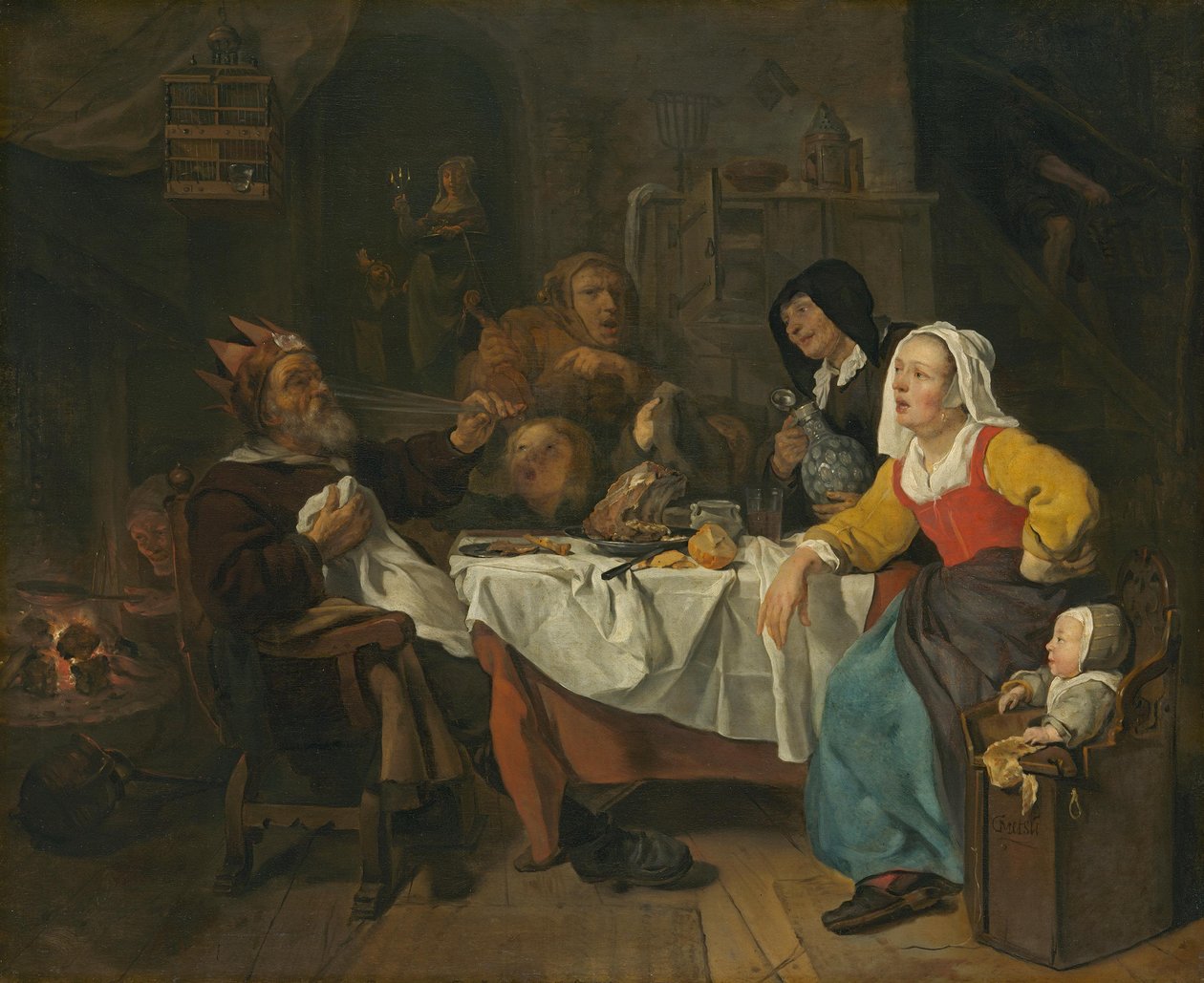 El rey bebe de Gabriel Metsu