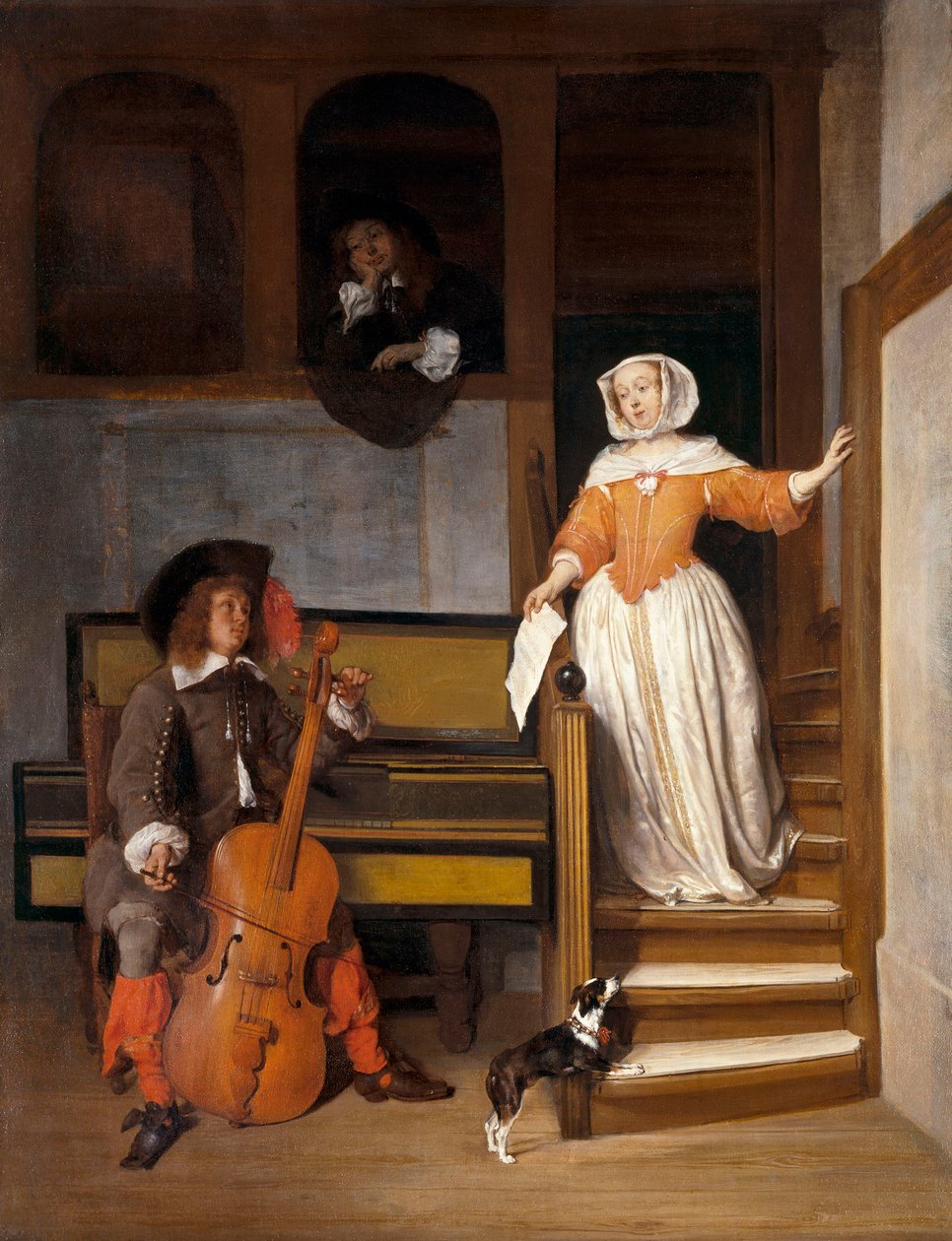 El violonchelista de Gabriel Metsu