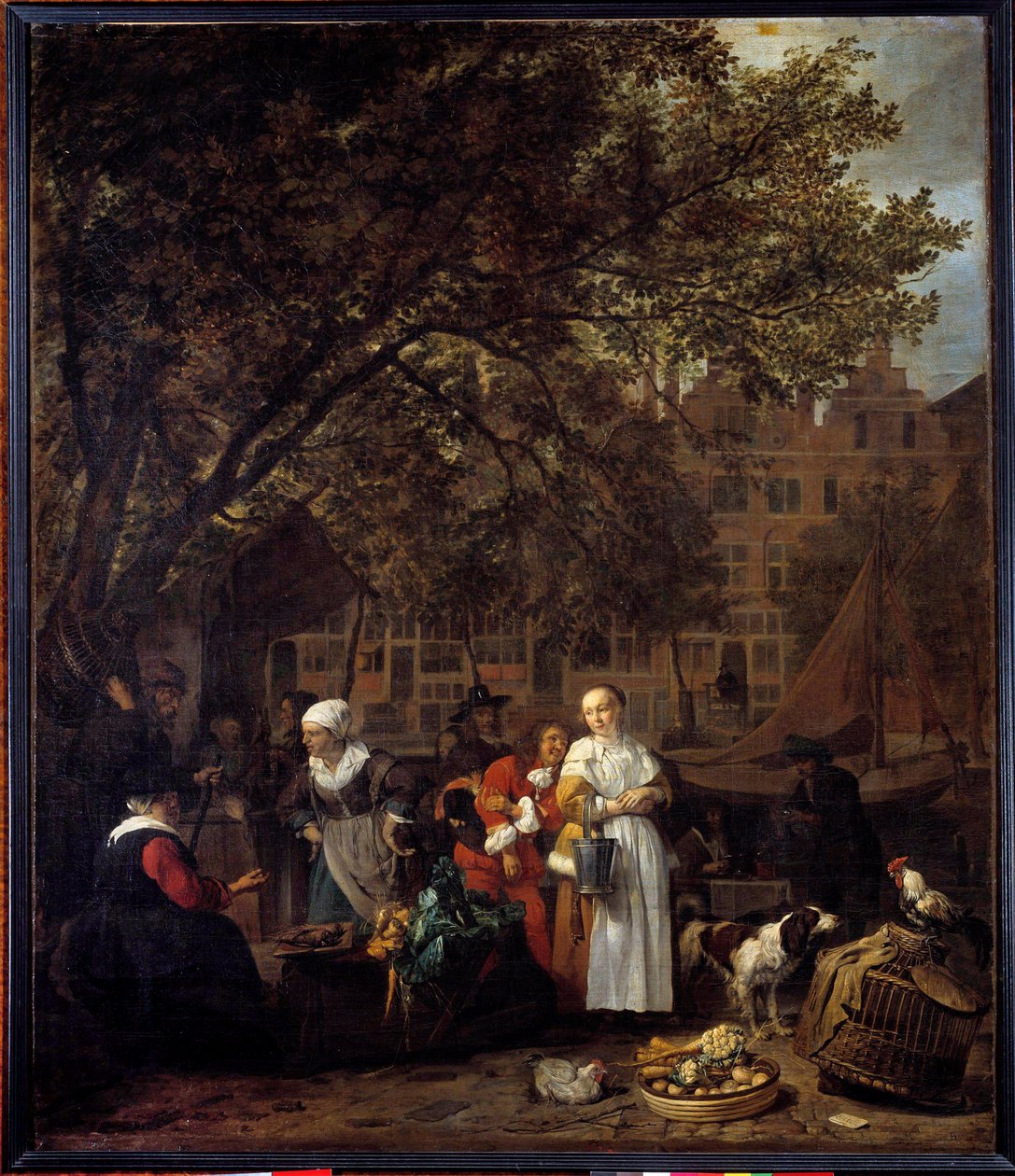 El Paseo de las Hierbas de Ámsterdam de Gabriel Metsu