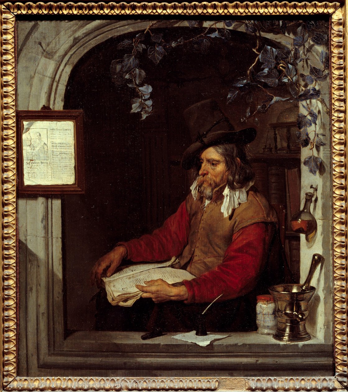 El boticario o el químico de Gabriel Metsu