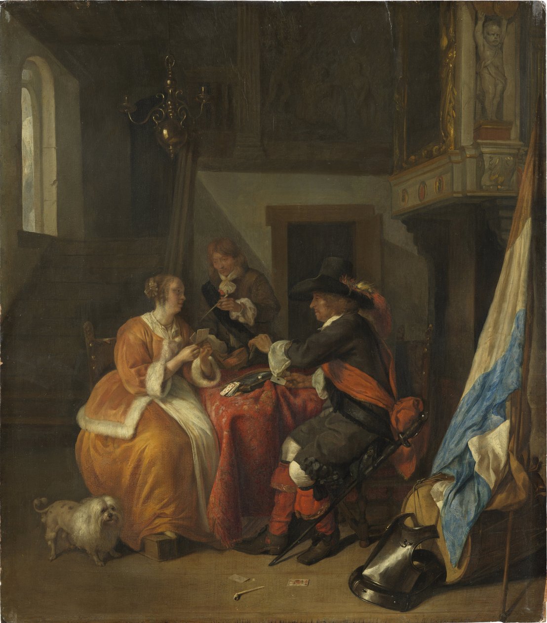 Un juego de cartas de Gabriel Metsu
