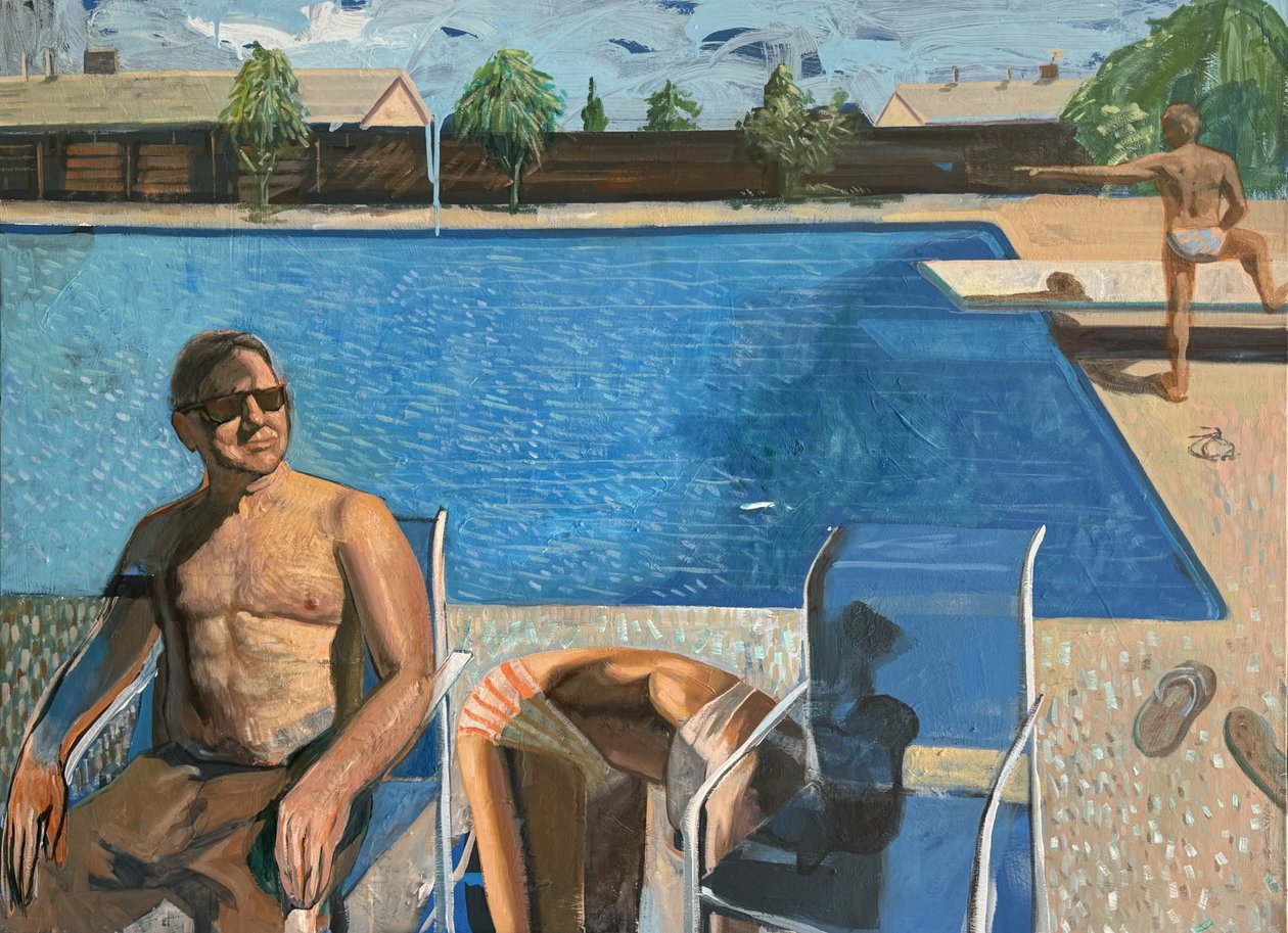 Distracciones de verano, 2024 (óleo sobre lienzo) de Gabriel Palma