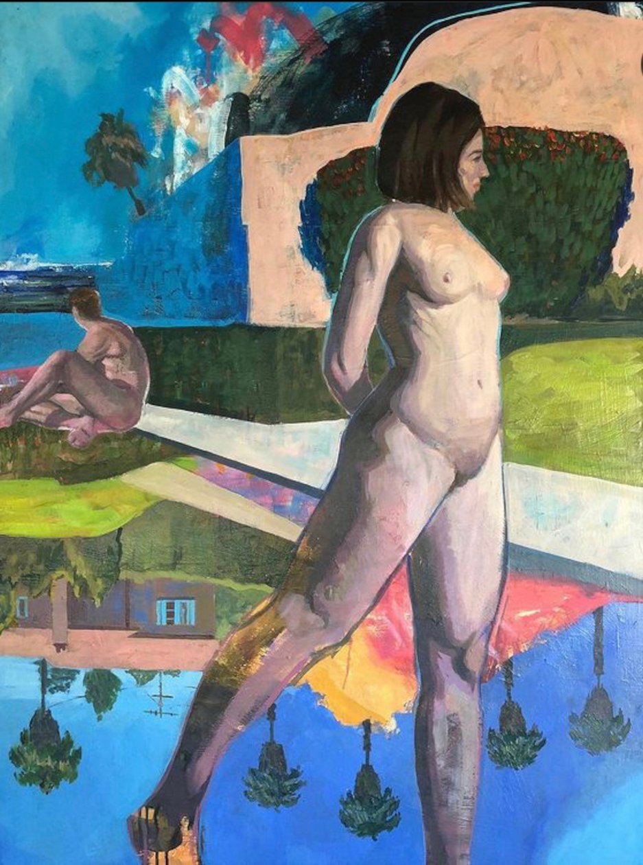 Los océanos entre nosotros", 2021 (óleo sobre lienzo) de Gabriel Palma