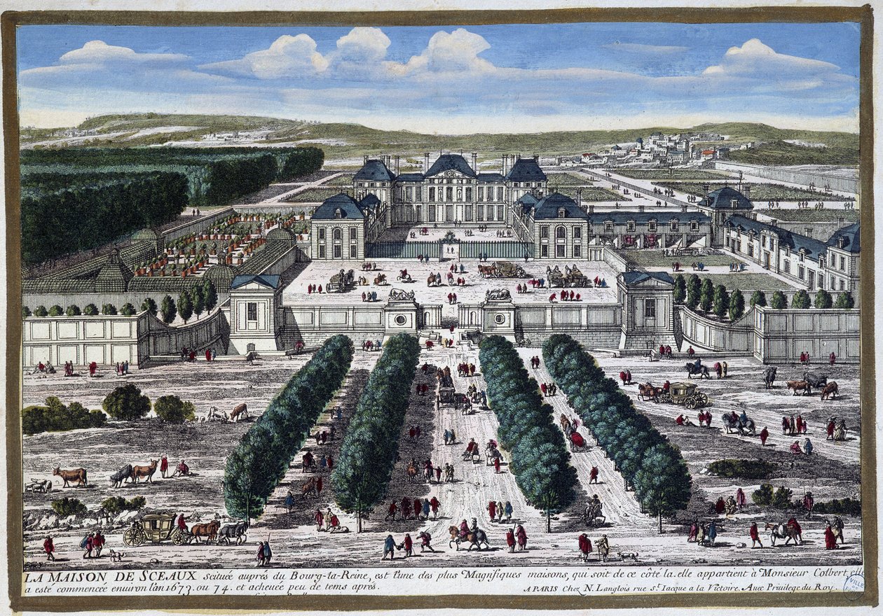 Château de Sceaux (jardines de Le Nôtre), por Perelle de Gabriel Perelle