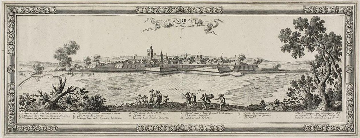 Landrecy y Heynault, 1631 de Gabriel Perelle