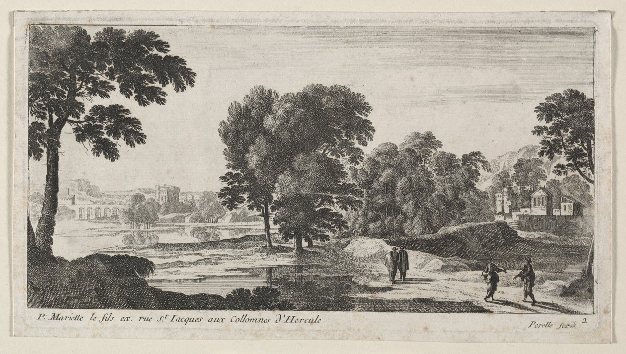 Paisaje con figuras de Gabriel Perelle