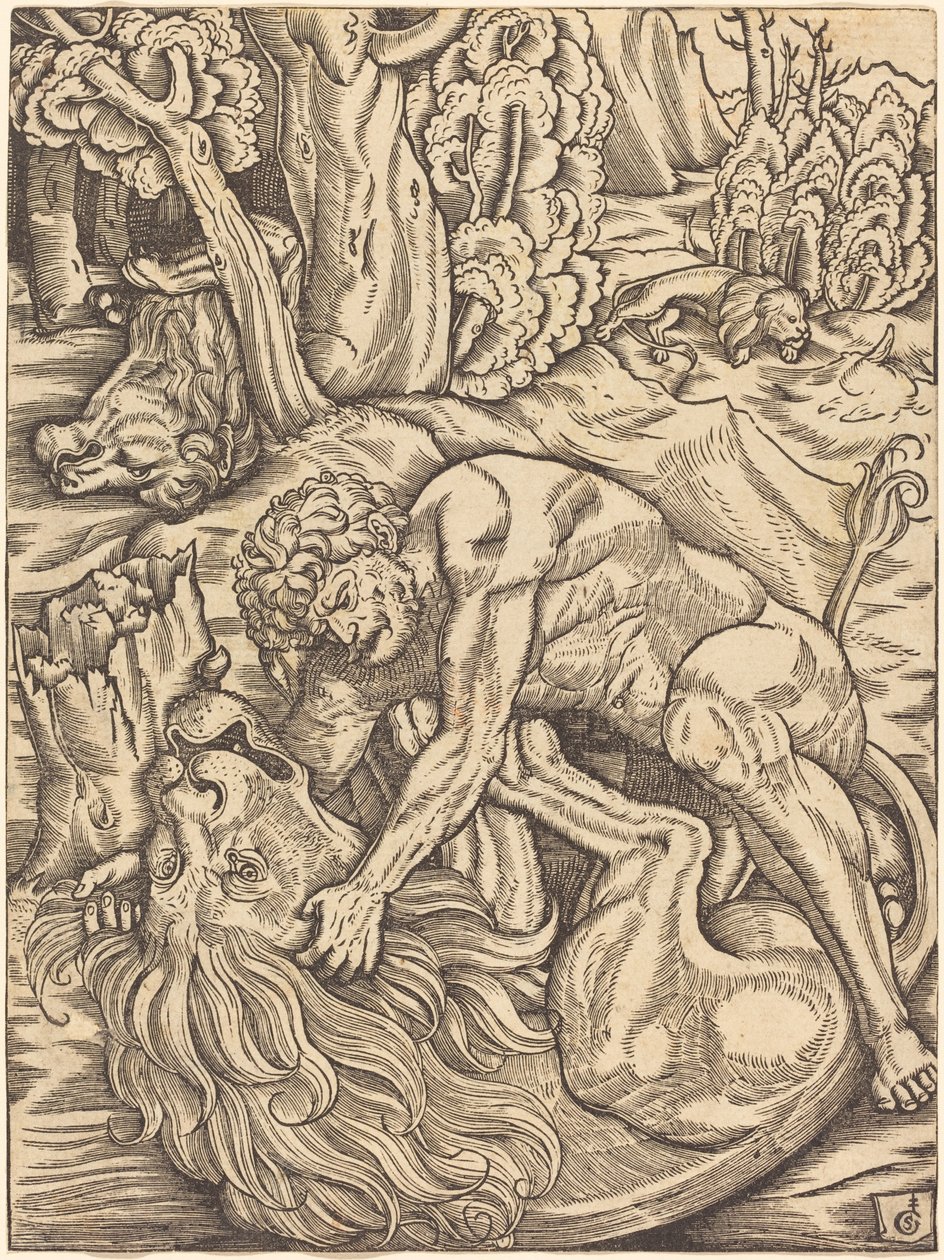 Hércules y el león de Nemea de Gabriel Salmon