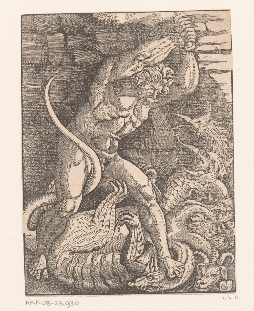 Hércules mata a la Hidra de Lerna
Trabajos de Hércules (título de la serie) de Gabriel Salmon