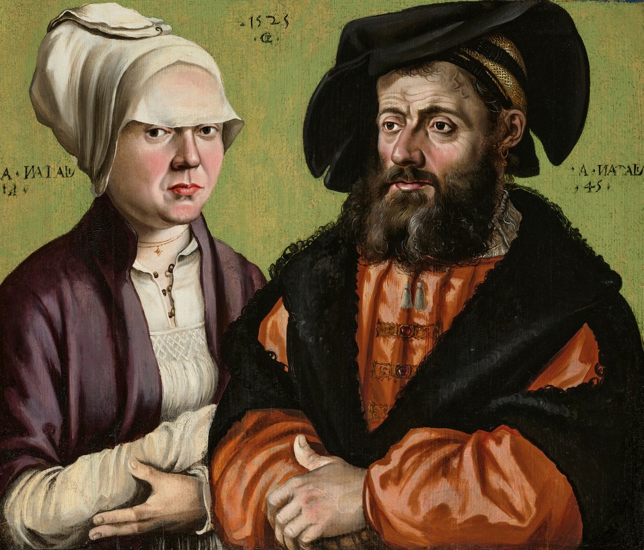 Retrato doble de un matrimonio, de medio cuerpo de Gabriel Zehender