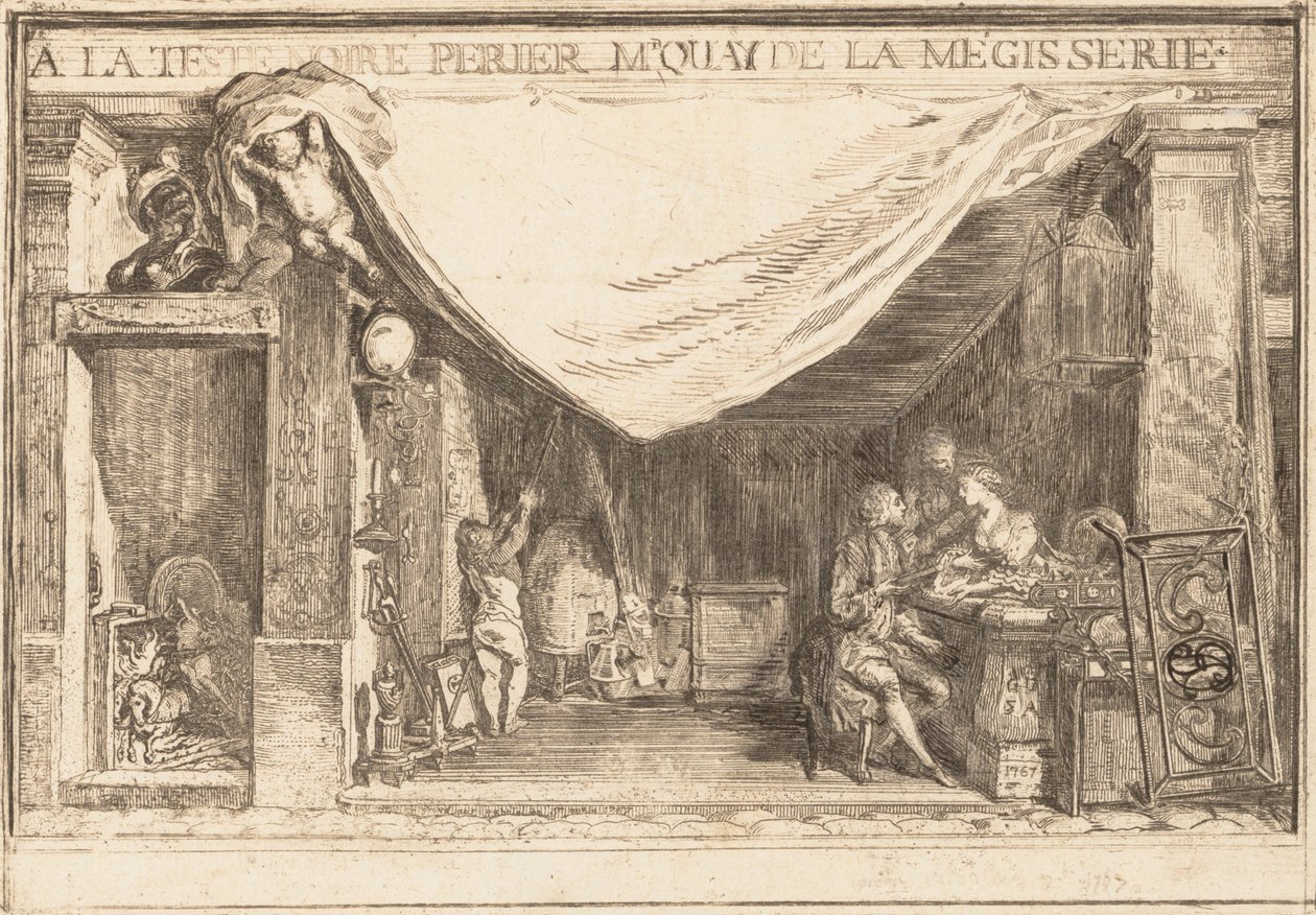 La tienda de M. Périer, comerciante de hierro de Gabriel de Saint Aubin