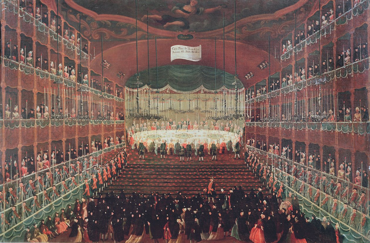 Una comida en el Teatro San Benedetto de Gabriele Bella