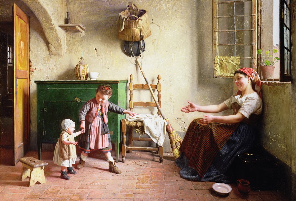 Los Primeros Pasos, 1876 de Gaetano Chierici
