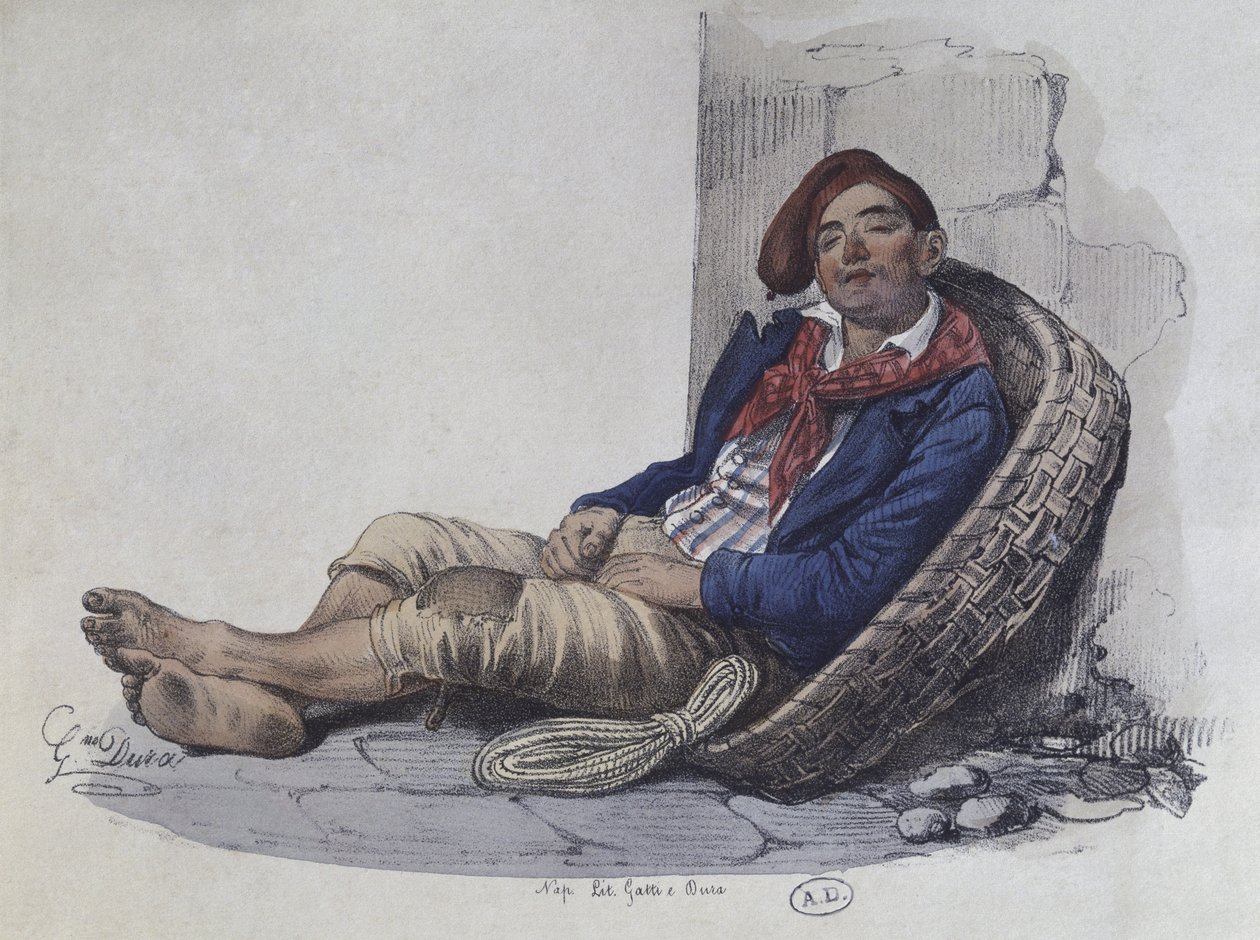 Un portero de Nápoles, 1820 de Gaetano Dura