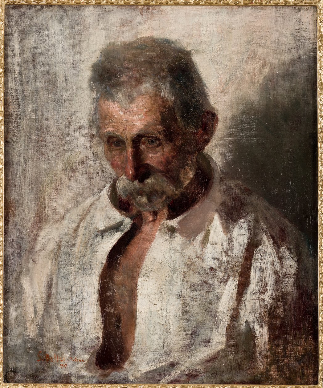 Retrato de un anciano de Gaetano Bellei