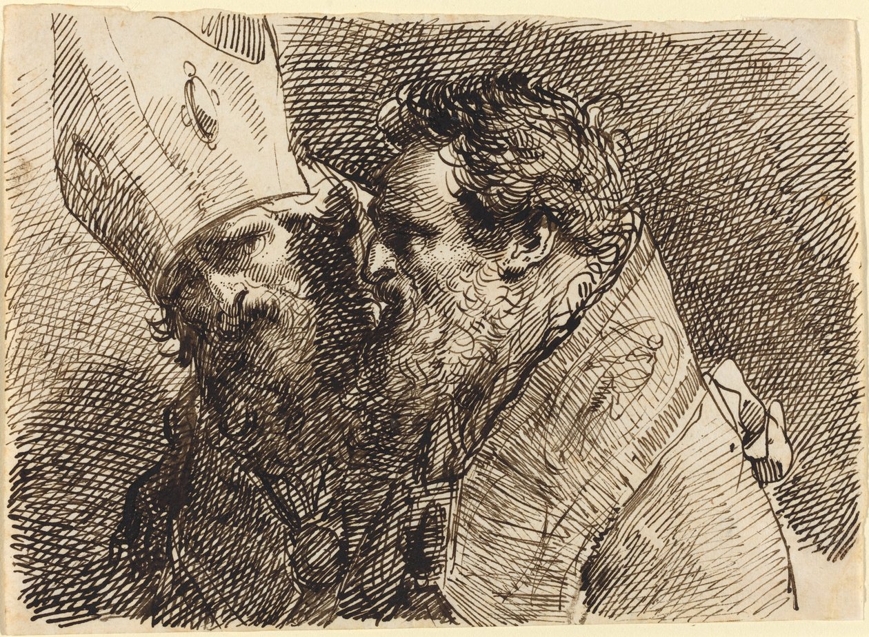 Cabezas de Dos Obispos de Gaetano Gandolfi