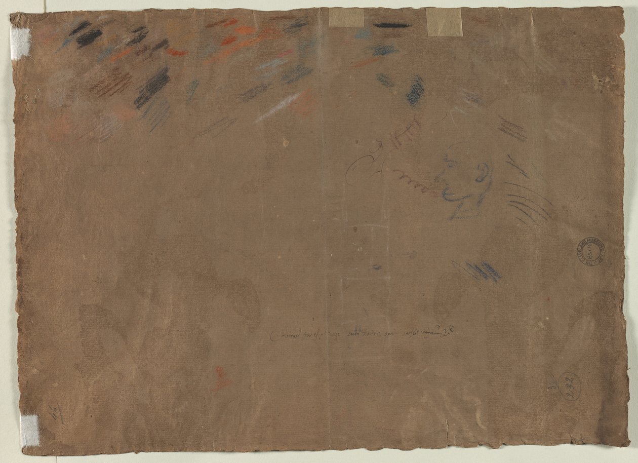 Boceto de una cabeza, 1780s de Gaetano Gandolfi