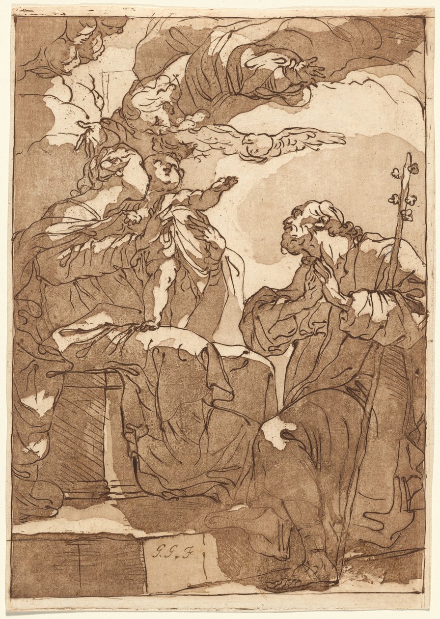 La Sagrada Familia con Dios Padre de Gaetano Gandolfi